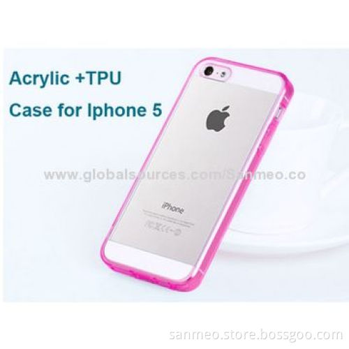 TPU + Acrylic Case for iPhone, Samsung, HTC/LG.Blackberry/Ultra-thin Perfect Fit, High Permeability